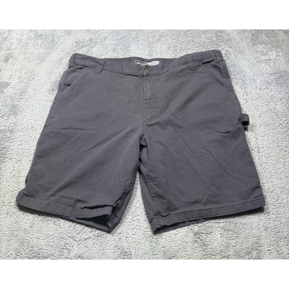 Carhartt Shorts Men's 42x10.5 Grey Relaxed Fit‎ Rugged Cargo Work 103652 029